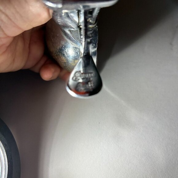 Bakelite Red Handle Shore Craft Ice Cream Scoop Cone Works!! 8-1/2" x 2" Heavy - Picture 7 of 10